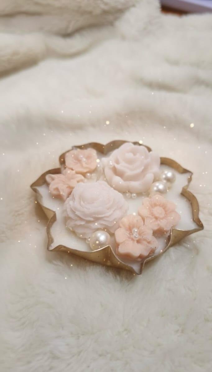 Blush Rose Urli Candle 3.5 inch